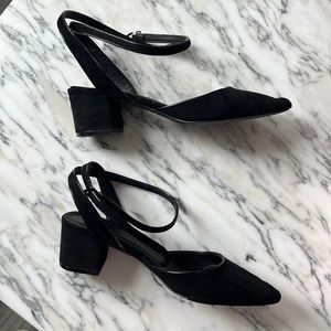 ASOS Black Suede Slingbacks in Women Size 8